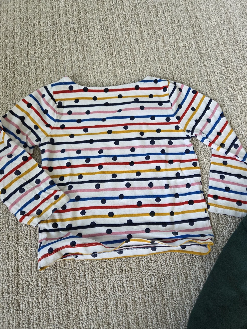 Mini Boden Girls Dinosaur Sweatshirt and Striped Top Set Size 3-4Y